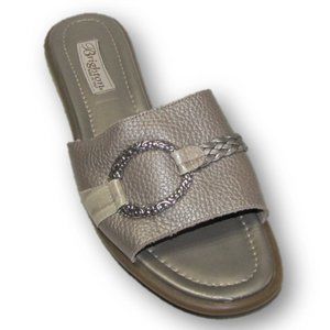Brighton | Gold/Bronze Slide On Sandals 8.5M